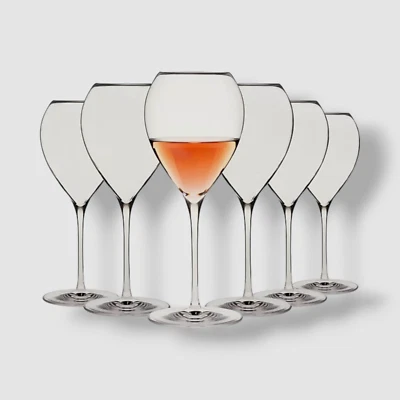Karen MacNeil Clear Set of 6 Oneida Crisp & Fresh Wine Glass Set - Image 1 of 4