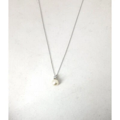 Collana Donna MIKIKO MD1017O4FABI060L In Oro Bianco Con Perla E Diamante - Immagine 1 di 3