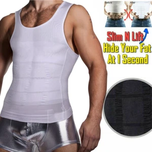 Gynecomastia Compression Shaper Vest Slimming Moobs Compression Shirt Tank Top - Picture 1 of 13