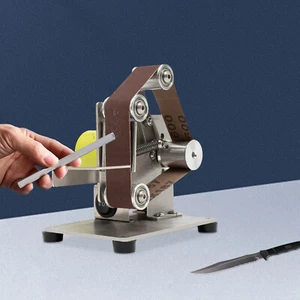 Mini Belt Sander Grinder Electric Benchtop Grinding Machine 7-Speed US - Picture 1 of 19