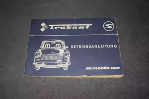 Betriebsanleitung Bedienungsanleitung Trabant 601/601S/601 de luxe original 1985 - Bild 1 von 6