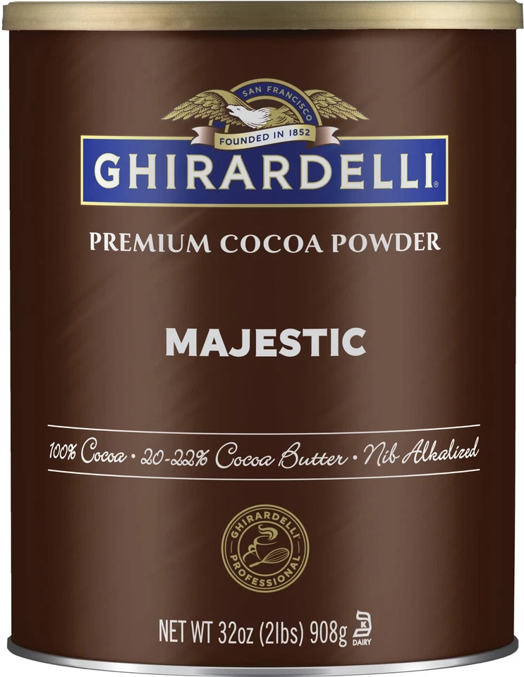 Ghirardelli Majestic Premium Cocoa Powder 2 Pound 6 per Case