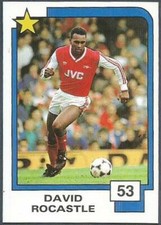 PANINI SOCCER SUPERSTARS 1988- #053-ARSENAL & ENGLAND-DAVID ROCASTLE
