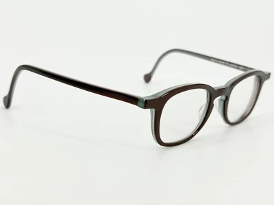 Anne et Valentin Austin Eyeglasses FRAMES 1251 Dark Red Gray France K997 - Image 1 of 4