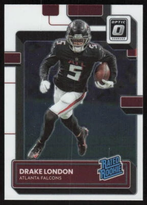 2022 Donruss Optic Rated Rookie #207 Drake London Atlanta Falcons - Image 1 of 2