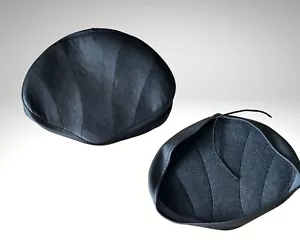 2xSaddle Protector Seat Cover Black Leather Dnepr K750 Ural M72 - Picture 1 of 3