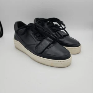 Alma Mater Gamma 9 Black Leather Sneakers Size 36 / US 5.5 - Picture 1 of 10