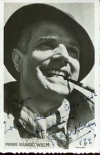 Cinema Fotografia Da L'Attore Pierre-Richard Willm Con Autografo