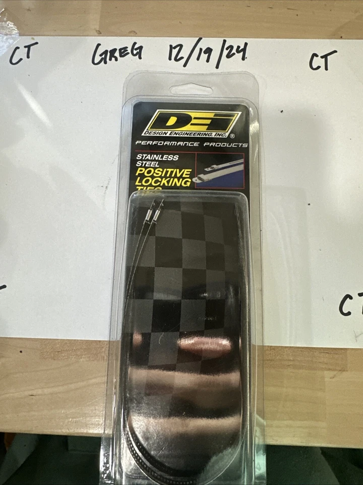 Corbata de bloqueo positiva de acero inoxidable DEI 1/4 pulgada (7 mm) x 14 pulgadas - 4 por paquete Foto 1 de 1