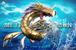 AN Studio Digimon Metal Seadramon Resin Figure Statue Model Collectible 2 Stand - Picture 1 of 7
