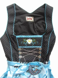 Stockerpoint Dirndl Stephanie Midi 36 38 42 44 Wiesn schwarz türkis Kleid Tracht - Bild 1 von 8