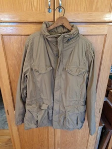 GAP FIELD JACKET HIDE AWAY HOOD WOMENS XL TAN KHAKI - Picture 1 of 10