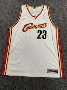 #23 Lebron James Vintage Cleveland Cavs Reebok Authentic Jersey  Mens Size 56 - Picture 1 of 2