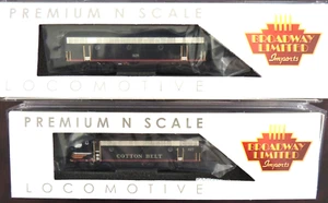 BRAND NEW BROADWAY LTD. PARAGON 4 N GAUGE SSW COTTON BELT F7 A/B DIESELS - Picture 1 of 3