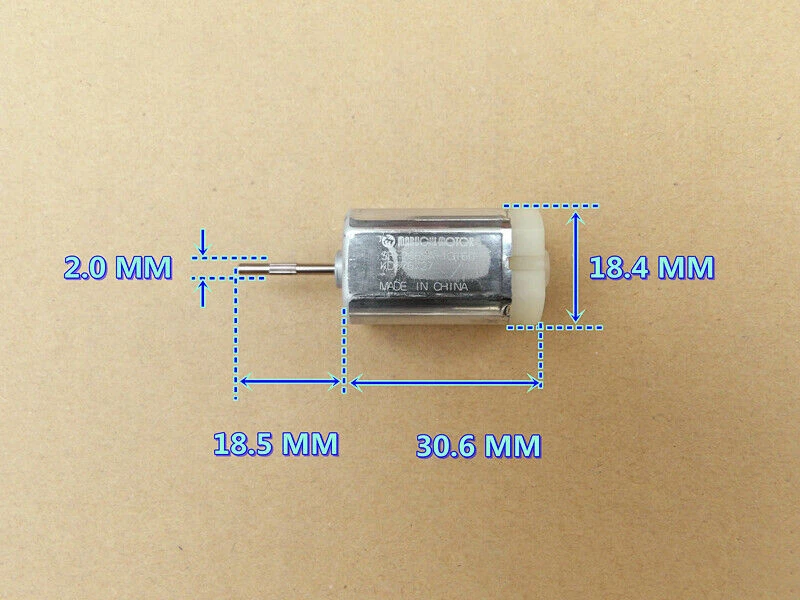 Six-pole rotor high torque car folding mirror DC12V precision square DC motor - Image 1 of 4