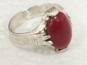 Old ring for men and women in solid silver 925 jewelry ring size 9.5