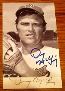Denny McLain AUTOGRAPH Photo Washington Senators RARE!!!!! - Picture 1 of 2