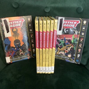 Justice league Hardcover Library Chapter Book Lot Young Reader Levins & Fridolfs - Picture 1 of 14