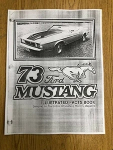 1973 Ford Mustang Illustrated Facts, Codes, Specs, Factory Options, Dealer Acc's - Picture 1 of 2