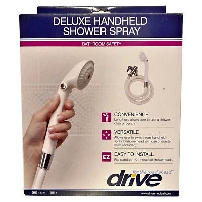 Drive Medical ☆ Deluxe ручной душ спрей ☆ белый ☆ новый в коробке - Изображение 1 из 2