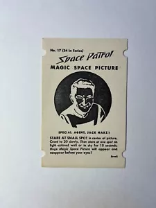 No 17 Special Agent Jack Narz 1953 Chex Space Patrol Magic Space Picture cereal - Picture 1 of 2