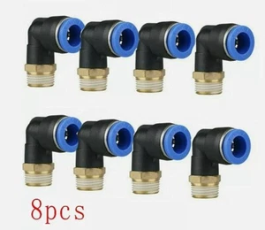 8Pcs 1/8 L Fitting Changer Machine Connector Tube For Coats Tire Repair Part 8mm - Picture 1 of 5