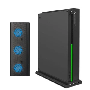 New Vertical Stand for Xbox one X with 3 Cooling Fans + 3 USB Port Hub - Picture 1 of 6