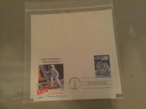 Apollo 11 First Day Cover NASA '89 vtg Man Moon 20th Anniversary Priority Mail - Picture 1 of 1