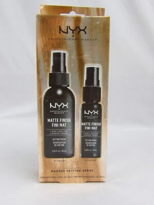 NYX Professional Makeup Setting Spray Set- Matte Finish 60 ml and 18 ml NIB - Image 1 of 2