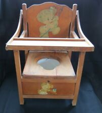 Antique Wooden Potty Chair Toilet Trainer
