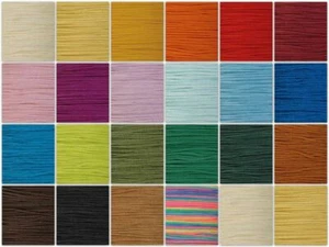 Trenza de cordón de joyería de colores 100 % poliamida 0,5 mm 120 metros colores impresionantes - Imagen 1 de 22