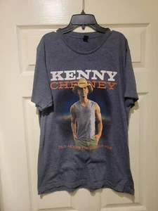 Camiseta para hombre Kenny Chesney Trip Around the World Tour 2018 banda L grande - Imagen 1 de 4
