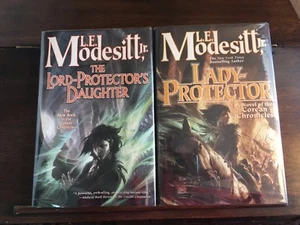 LORD PROTECTOR'S DAUGHTER & LADY PROTECTOR, L. E. Modesitt, SIGNED 1st/1sts, HC - Bild 1 von 8