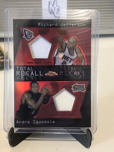 Andre Iguodala - 04/05 Topps Chrome Total Recall Dual RC Jersey Refractor 9/25