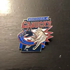 Rare Vancouver Canucks Licensed Collectible NHL Hockey Logo Man Lapel Pin - Picture 1 of 4