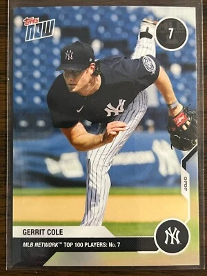 2020 Topps Now #MN7 Gerrit Cole New York Yankees - Image 1 of 2