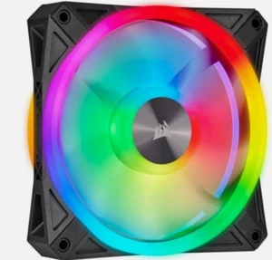 Corsair QL Series, Ql120 RGB, 120mm RGB LED Lüfter, Einzelpack - Schwarz - Bild 1 von 3