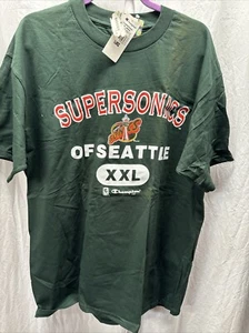 Vtg 90s Champion Seattle Supersonics Sonics NBA Basketball New WT T Shirt Sz Xl - Picture 1 of 8