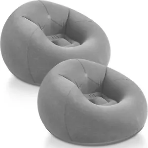 New-Inflatable Bean Bag Chairs Blow up Chairs Camping Chairs Inflatable Lazy Sof - Picture 1 of 4