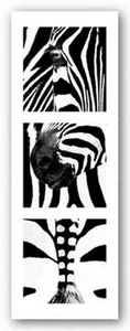 AFRICAN WILDLIFE ART PRINT Zebras Rocco Sette - Imagen 1 de 1