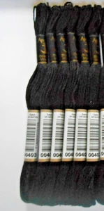 Anchor Six Stranded Threads Pack of 6 Black - Picture 1 of 1