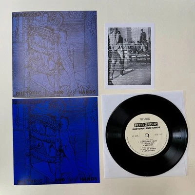 PEER GROUP Rhetoric And Hands 7" EP 1981 art punk rock indie Foto 1 de 4
