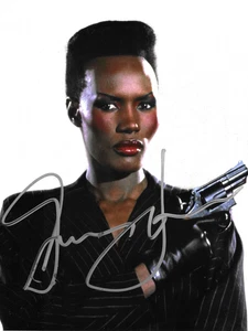 * GRACE JONES * signed 8x10 photo * A VIEW TO KILL * COA * - Picture 1 of 2