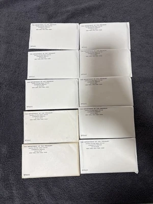 1972 Uncirculated P & D Coin Set U.S Mint Original  Packaging, Lot Of 10 - Image 1 of 4