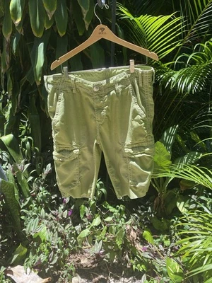 Pantalones Cortos Carga True Religion Para Hombre 34 Verde Lima Mezcla Algodón y2k De Colección Foto 1 de 4