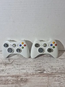 X2 Controller Wireless OEM Originali Microsoft Xbox 360 Bianco TESTATO A-2 - Foto 1 di 8