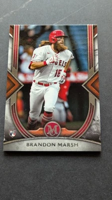 2022 Topps Museum Collection #10 Brandon Marsh Angels RC Rookie - Image 1 of 2