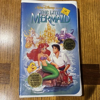 Disney The Little Mermaid VHS NEW SEALED Black Diamond BANNED Cover EXCELLENT!! - Image 1 of 4