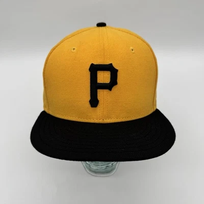 Gorra New Era 59Fifty Para Hombres MLB Pittsburgh Pirates Negra Sobre el Campo Juego Talla 7 7/8 Foto 1 de 4