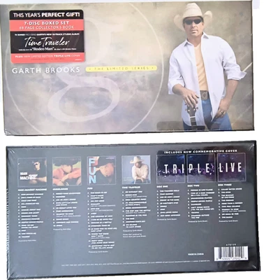 Garth Brooks 7 Disc Boxed Set Collectors Book Triple Live Cover Limited Edition - Image 1 of 3